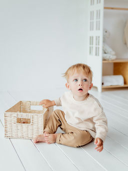 Джемпер из велюра Крем-брюле 0+ - Bungly фото 4