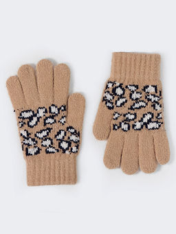 Перчатки детские с леопардовым узором - Mark formelle фото 10
