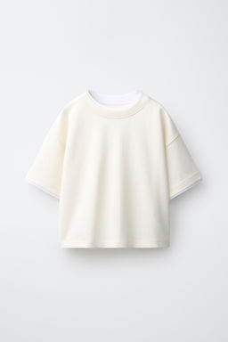 CAMISETA DOBLE INTERLOCK / Crudo