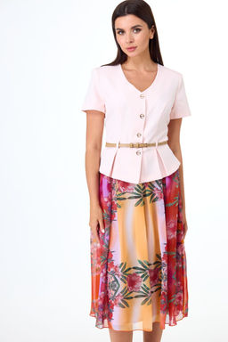 Костюм ANELLI 690 пудра и оранжевый