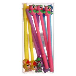Цена за 12 шт. Ручка - прикол Calligrata «Сова», гелевая, МИКС