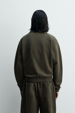 WASHED RELAXED FIT SWEATSHIRT - Zara фото 11
