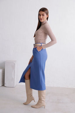 11823 Юбка миди-макси голубая - Martichelli фото 4