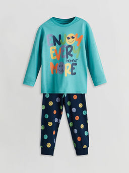 Bisiklet Yaka Erkek ?ocuk Pijama Tak?m?