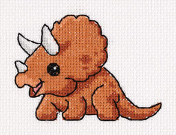 Klart набор для вышивания 12-050 Малыш трицератопс 12 х 9.5 см