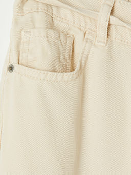 Beli Lastikli Wideleg Kad?n Jean Pantolon