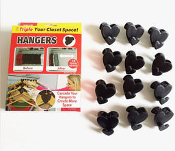 Держатели для вешалок 12 шт, подвесной крючок для одежды для создание места