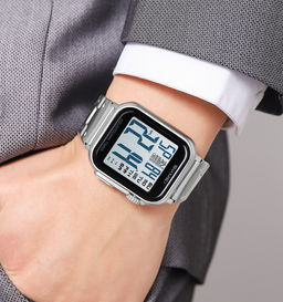 Часы наручные Skmei мужские электронные спортивные 2447silver-white