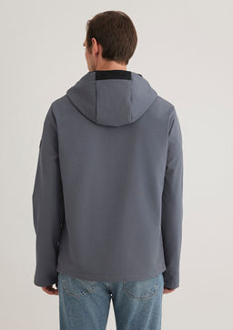 Kapusonlu Lacivert Ceket - Mavi фото 6