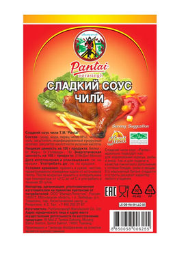 Соус сладкий чили "Pantai" ст./б. (0,880 кг/730 мл) упак. 12 шт.