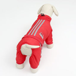 Комбинезон Спорт с светоотрожающими полосами, размер S (ДС 25, ОГ 35, ОШ 25см), красный - Simaland фото 3