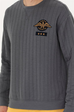 Мужской свитшот антрацитового цвета - U.s. polo assn фото 13