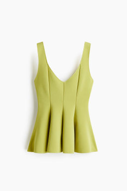 Top interlock con peplum - H&m фото 3