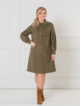 NOVITA Платье 1374 из эластичного микровельвета (Вискоза 55%)  фото 20