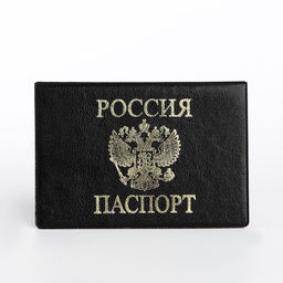 Обложка для паспорта, цвет чёрный