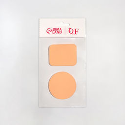 Цена за 4 шт. Спонжи для макияжа, набор - 2 шт., бежевые