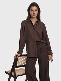 Desenli Modal Kar???ml? Kad?n G?mlek Tunik