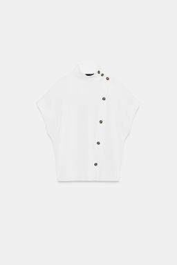 SHIRT WITH CONTRAST BUTTONS - Zara фото 7