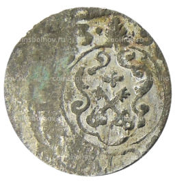 Солид 1634-1654 года Шведская оккупация Риги  королева Кристина
