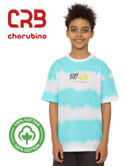 CRB wear/CSJB 63802-40-405 Футболка для мальчика,бирюзовый/Ex.Cherubino