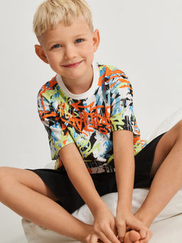 ACOOLA / Набор детский для мальчиков ((1)футболка и (2)шорты) Kabi разноцветный  фото 4