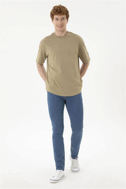 Мужские синие джинсовые брюки