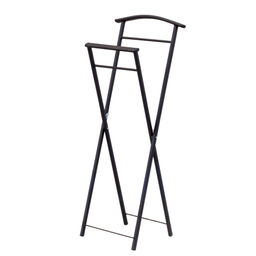 Вешалка напольная "Слуга" складная большая металл. (черный)