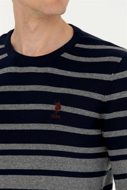 Мужской серый меланжевый свитер Неожиданная скидка в корзине - U.s. polo assn фото 7