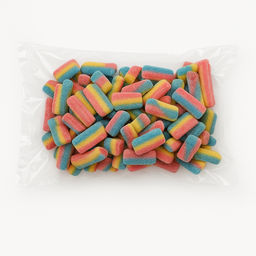 Трубочки радуга кислые чупа-чупс 1 кг