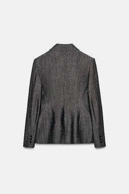 ZW COLLECTION DENIM BLAZER - Zara фото 7