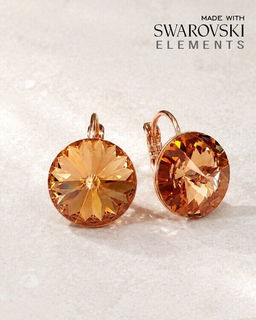 Серьги с кристаллами Swarovski