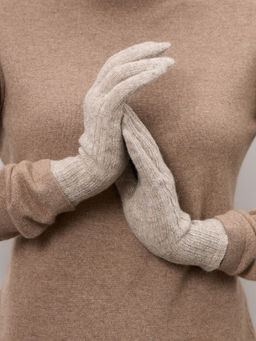 Перчатки из шерсти серые ULKos