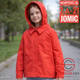 Подростковая ветровка детская