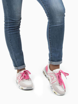 05-6026-102 WHITE Кроссовки женские (искусственные материалы) - No name фото 3