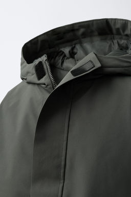 WATER-REPELLENT 50% FEATHER AND 50% DOWN PUFFER JACKET WITH LABEL