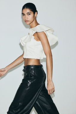 Top con escote de volantes en V - H&m фото 3