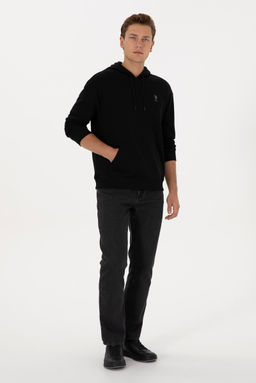 Erkek Siyah Basic Sweatshirt - U.s. polo assn фото 4