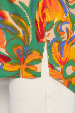 Блуза Маргоша (бежево-оранжевая) Б13154-16М - Lt collection фото 5