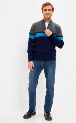 Джемпер F321-15245 d.blue-grey - Fine joyce фото 9