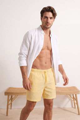 Sar_-Beyaz _izgili Gofre Kuma_ Normal Boy Regular Fit Mayo Deniz _ortu TMNSS23DS00004