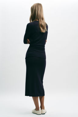 PLAIN KNIT MIDI SKIRT - Zara фото 4