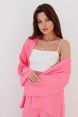 9377 Костюм из кимоно и брюк-палаццо pink - Martichelli фото 7