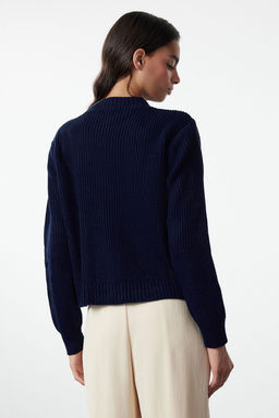 TRENDYOLMILLA Vizon Bisiklet Yaka Ceket Gorunumlu Triko H?rka TWOAW25HI00061 фото 5