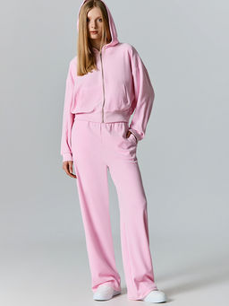 Толстовка женская розовая на молнии - Mark formelle фото 2