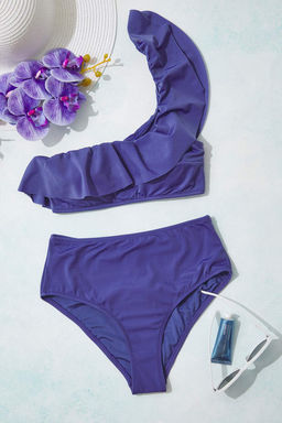 TRENDYOLMILLA Siyah Tek Omuz F?rf?rl? Bikini Ustu TBESS21BU0039 фото 30