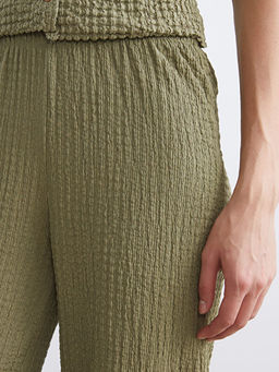 Beli Lastikli Dokulu Kad?n Pantolon