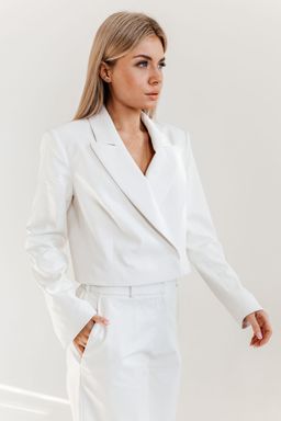 Жакет AmberA 1042 White ОБЛАКО