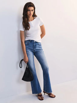 Джинсы клеш с высокой посадкой ZR2605092352-102 / Zarina