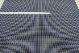 Пестрядь этнографическая под домоткань Белая клетка на темно-синем, ш.1.6м, хлопок-100% - Купава фото 2