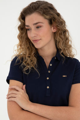 Женское темно-синее трикотажное платье Неожиданная скидка в корзине - U.s. polo assn фото 2